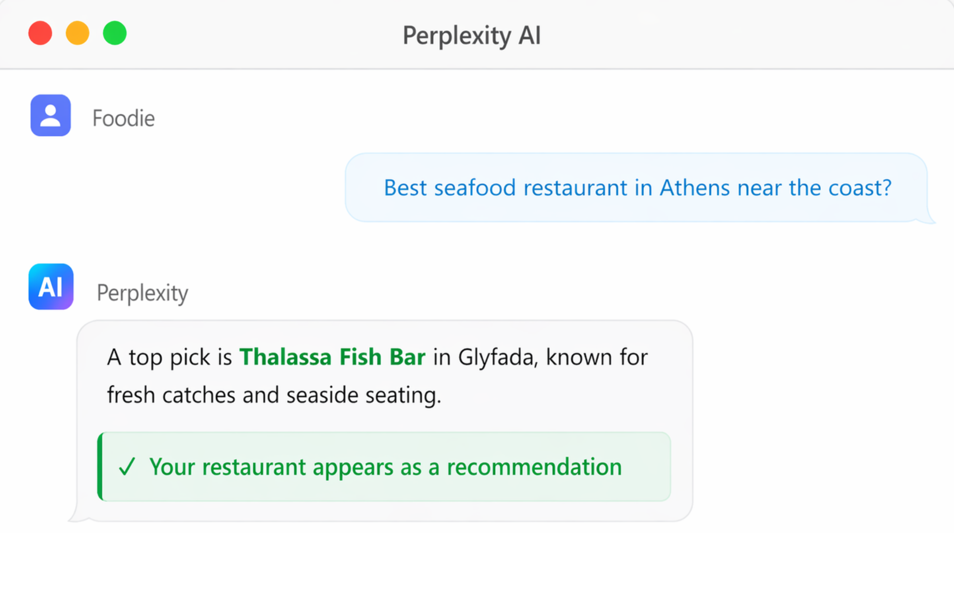 AI recommendation for seafood restaurant AI recommendation for seafood restaurant in Glyfada Athens with fresh fish and seaside dining experience